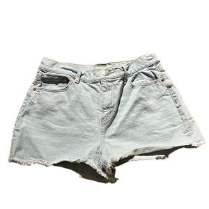 Loft | High Rise Light Denim Shorts